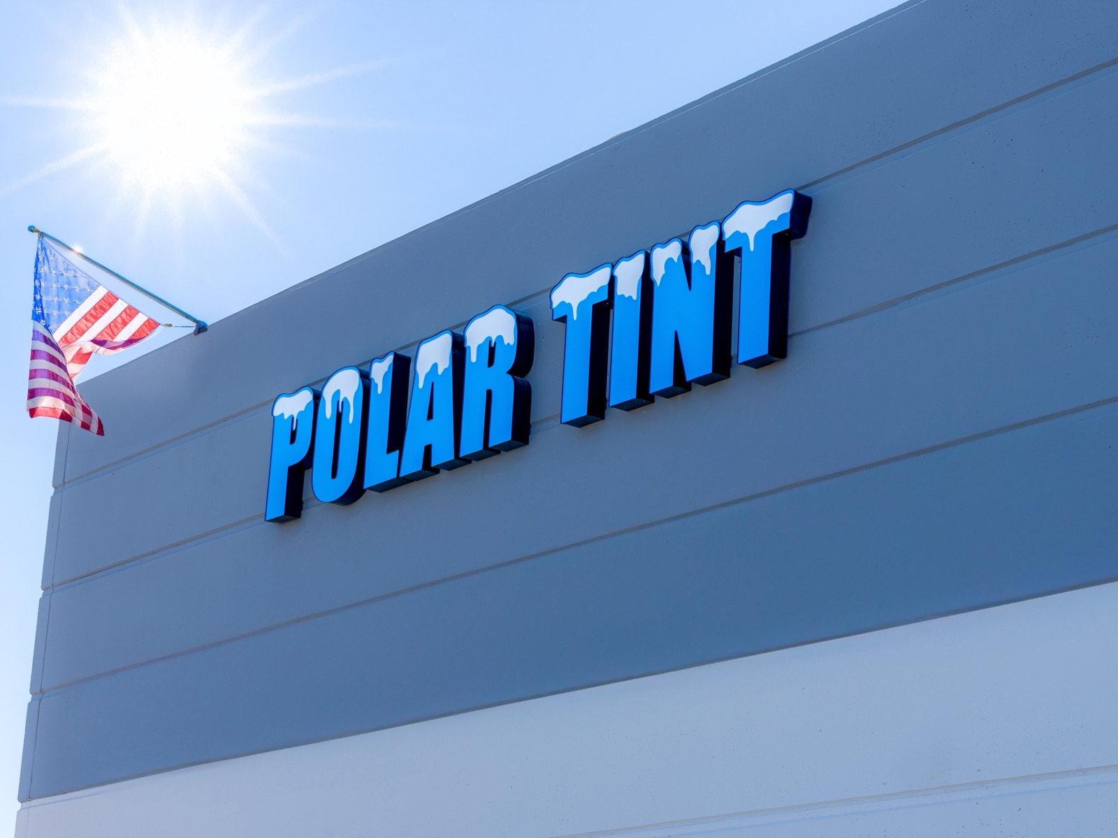 Polar Tint Parker North CO storefront sign at 10232 Progress Ln, Parker CO 80134