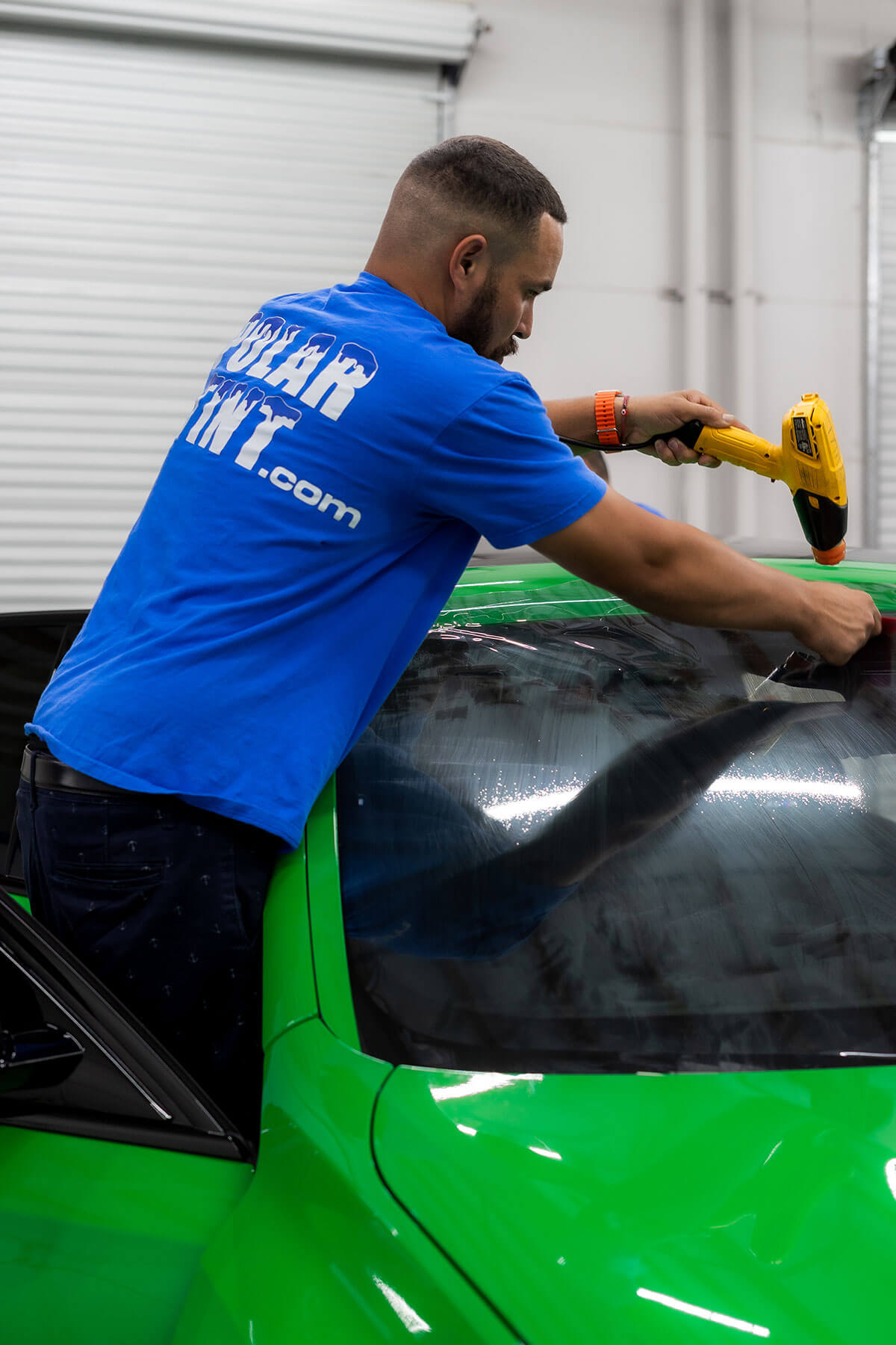 Polar Tint Ceramic Plus window tint installed on a Castle Rock commuter SUV